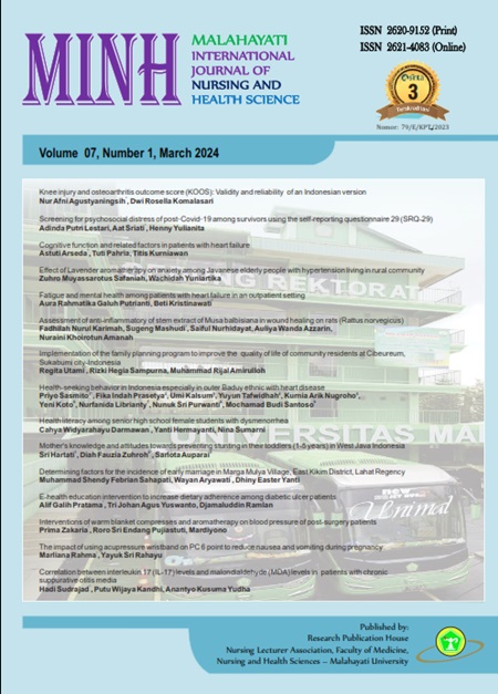 Malahayati International Journal of Nursing and Health Science